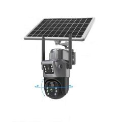 APRONX APX-WSP540 SOLAR 4G KAMERA 3+3 6MP ÇİFT LENS  KAMERA  SU GEÇİRMEZ