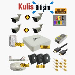 MYCAM AHD 4LÜ KAMERA FULL SET