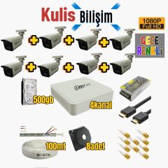 MYCAM AHD 8Lİ KAMERA FULL SET