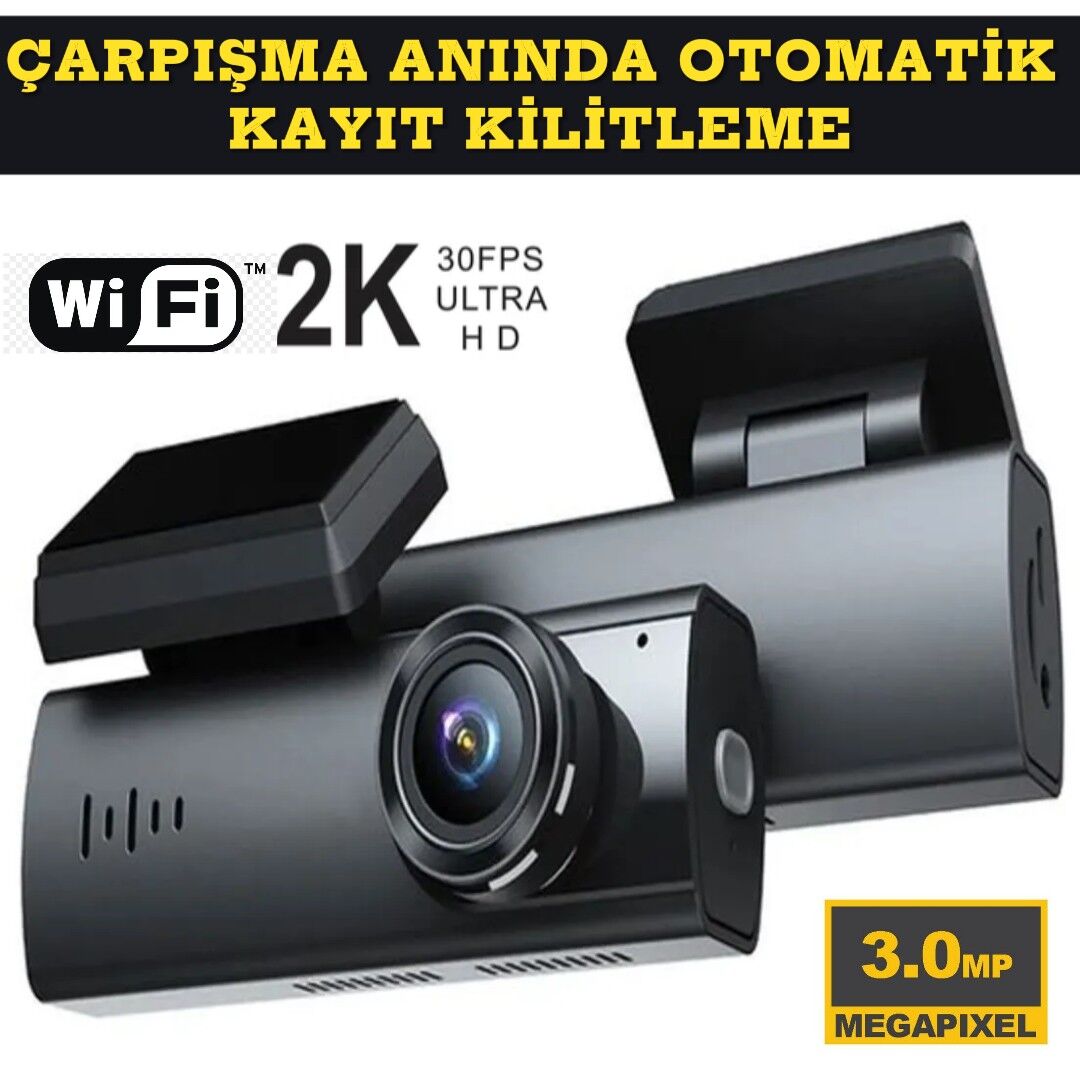 blic blm-65 2K 3MP WİFİ  Araç içi Akıllı Kamera , G-sensör DVR+Wİ-Fİ 1920/1080P