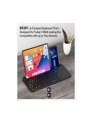 Blic Kablosuz Type-C Şarjlı, Touchpad, Telefon, Tablet Standlı Bluetooth Klavye Ios/android/windows