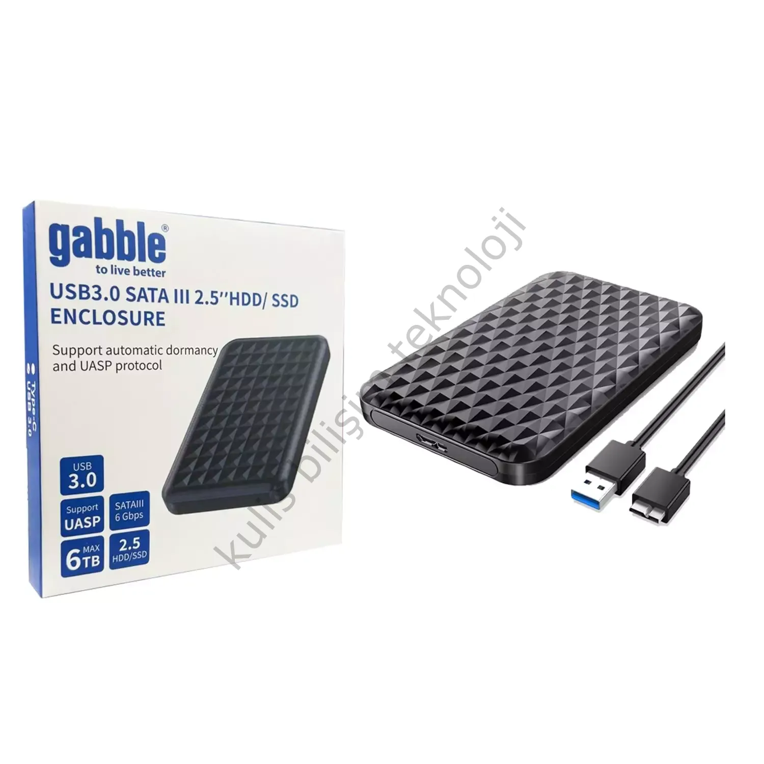 GABBLE GAB-HK241 2.5'' USB 3.0 Harddisk Kutusu